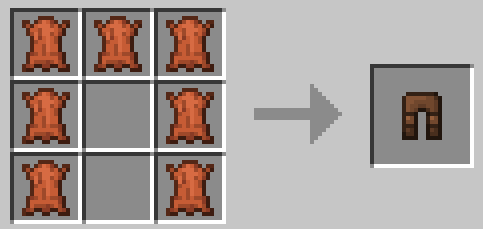 minecraft leather chestplate recipe