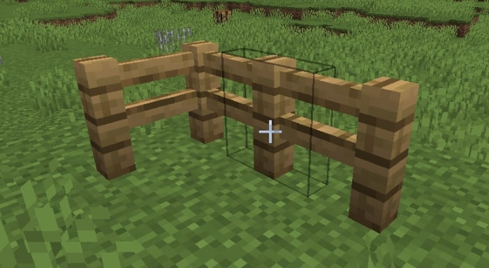 minecraft wooden fence