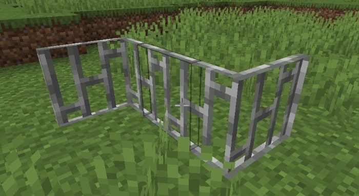 minecraft iron fence