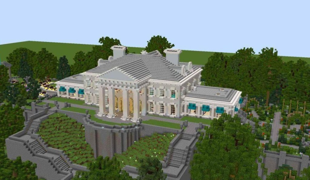 modern minecraft mansion