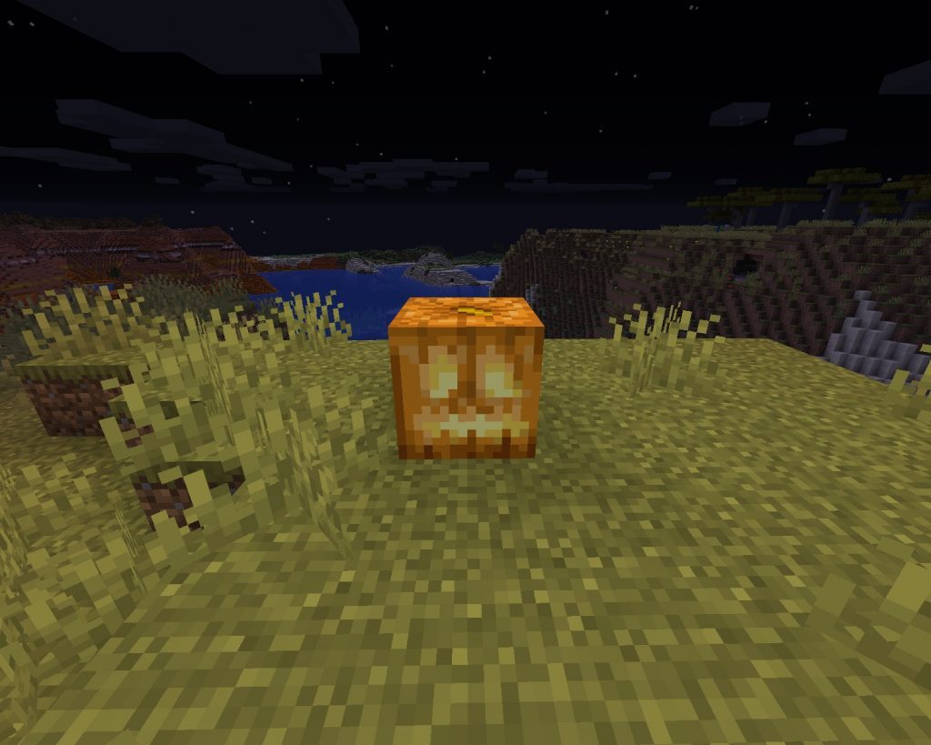 jack o'lantern block