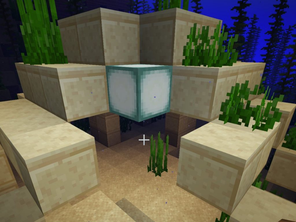 sea lantern in underwater ruin